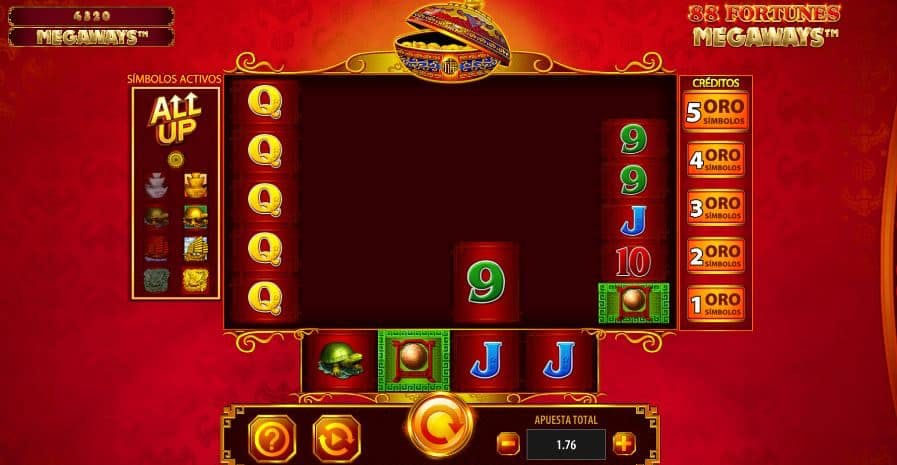 88 Fortunes Megaways slot game