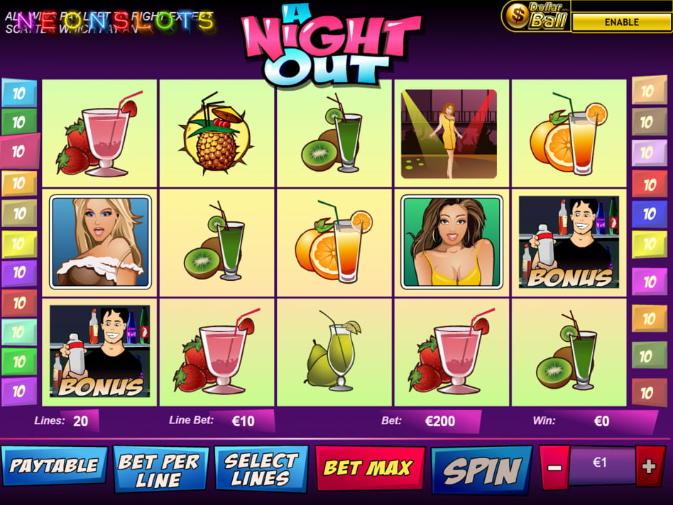 A Night Out screenplay A Night Out slot game