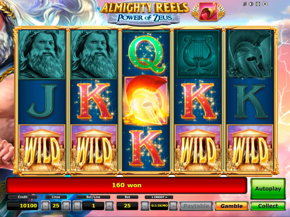 Almighty Reels Power of Zeus slot game