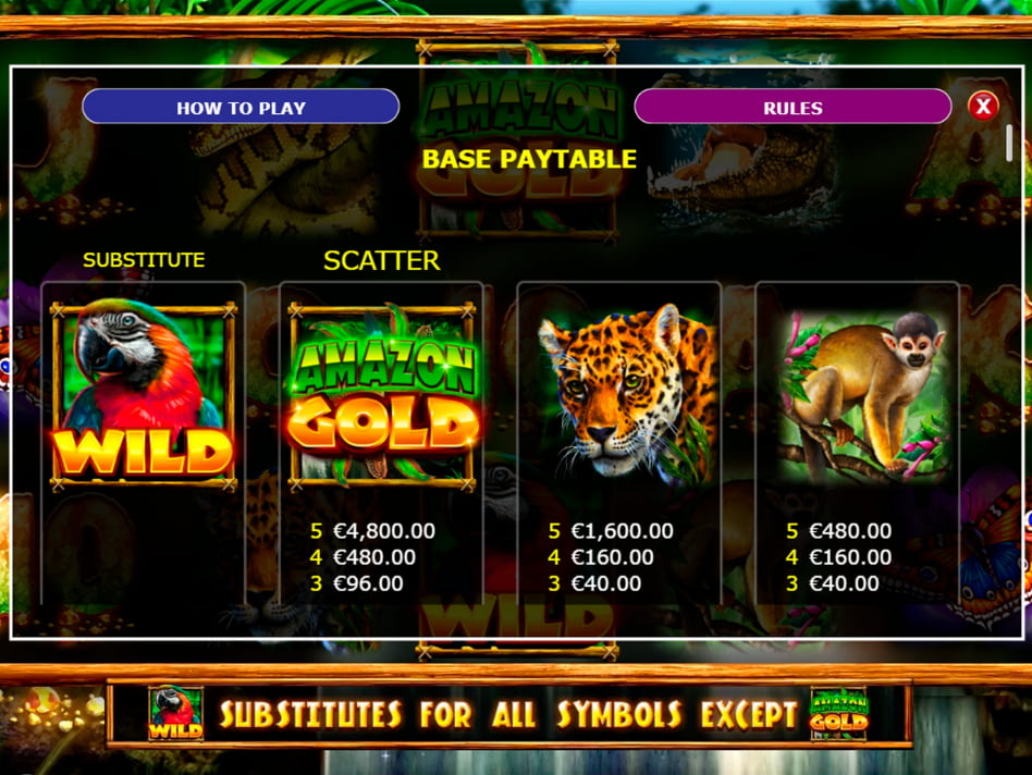 Amazon Gold slot game