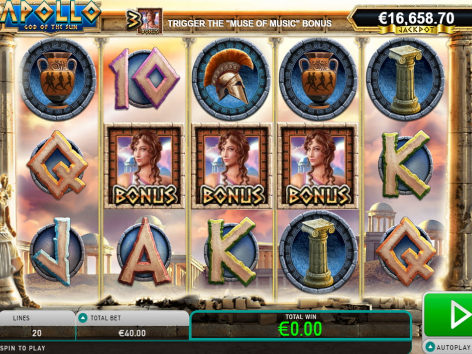 Apollo God of The Sun slot game