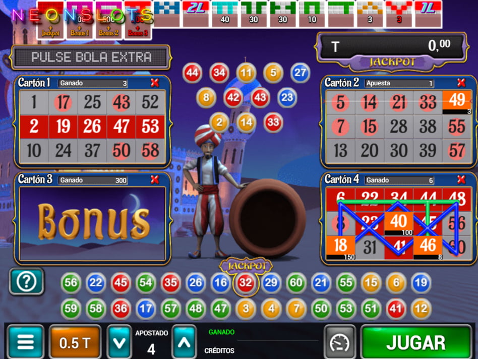 Arabian Bingo screenplay Arabian Bingo slot game