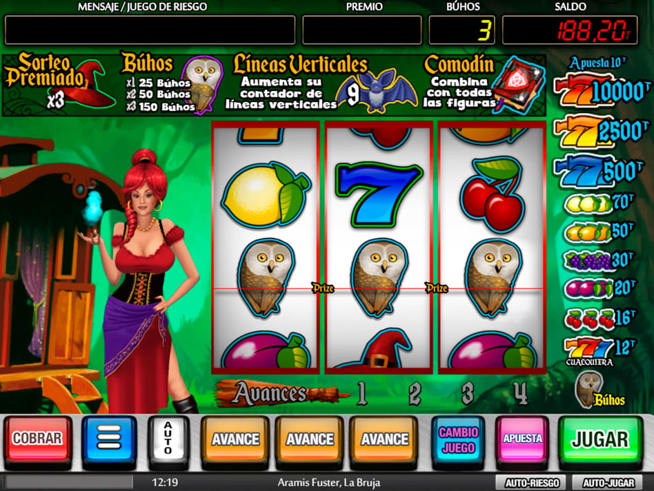 Aramis Fuster La Bruja slot game