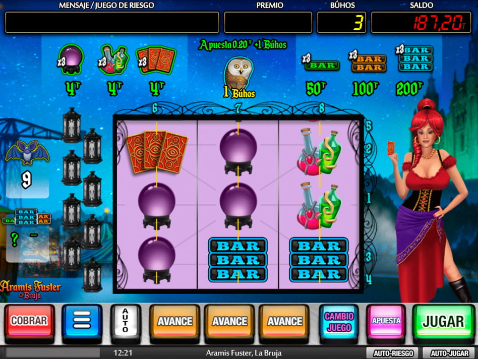 Aramis Fuster La Bruja slot game