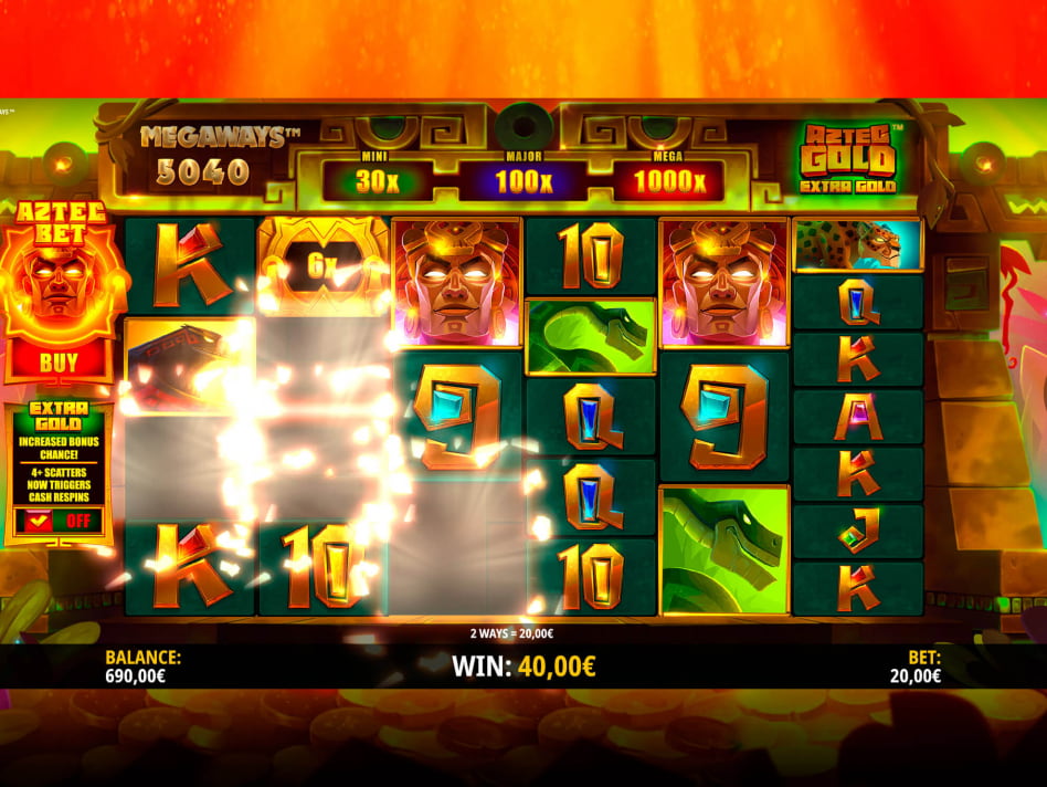 Aztec Gold Extra Gold Megaways slot game