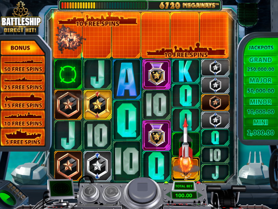 Battleship Direct Hit slot game