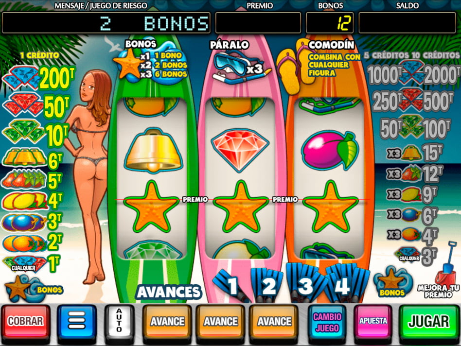 Beach slot game