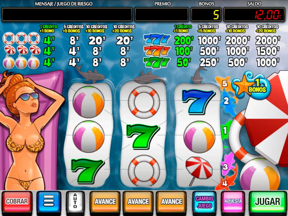 Beach slot game