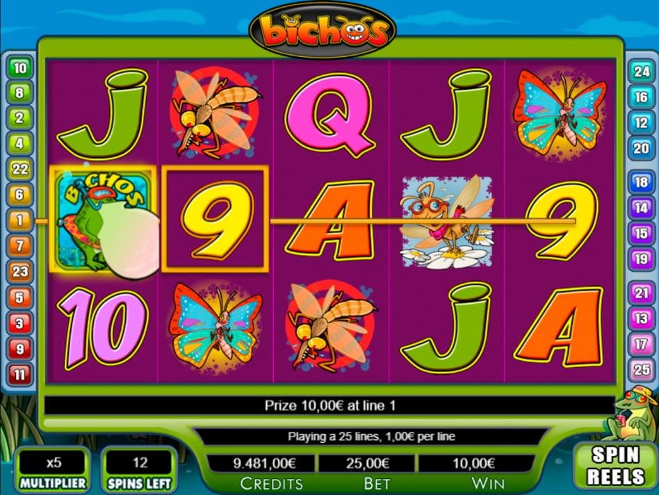 Bichos slot game