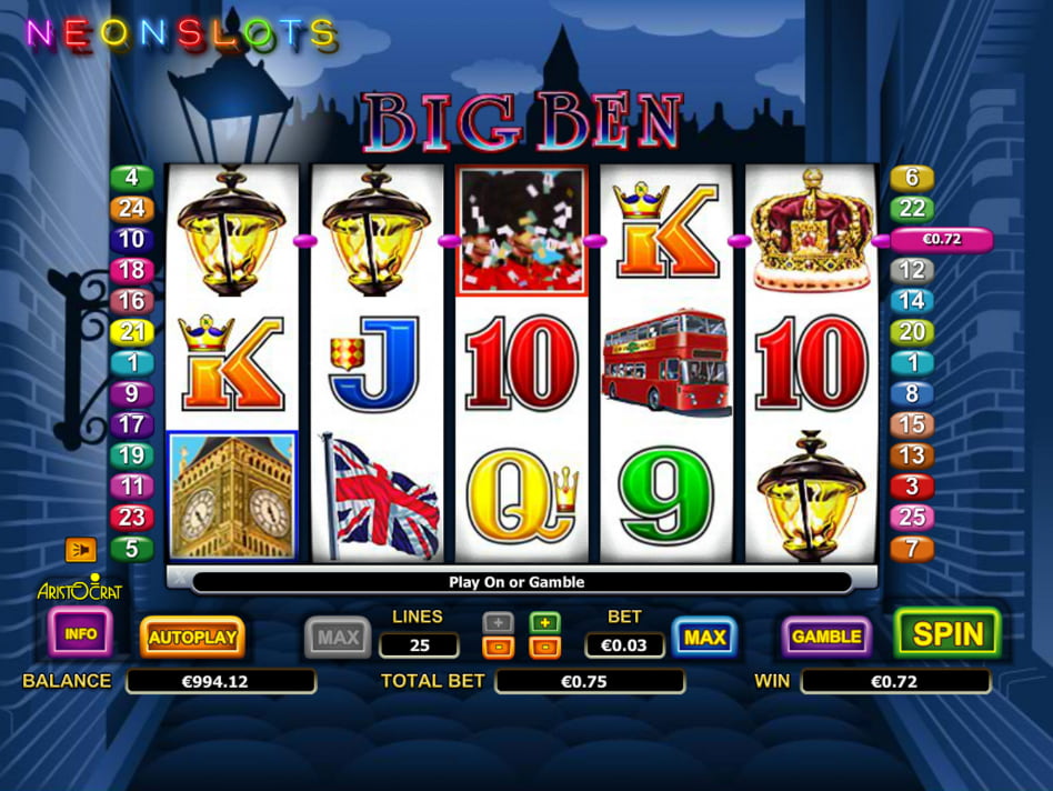 Big Ben screenplay Big Ben slot game
