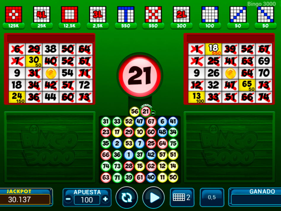 Bingo 3000 slot game
