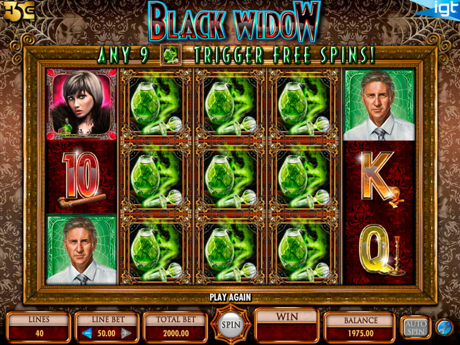 Black Widow slot game