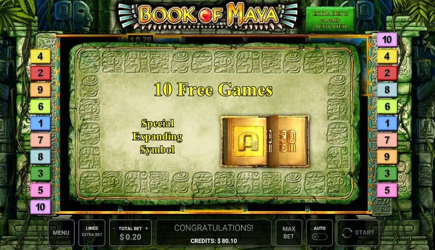 Book of Maya slot game