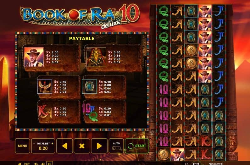 Book of Ra Deluxe 10 screenplay Book of Ra Deluxe 10 slot game