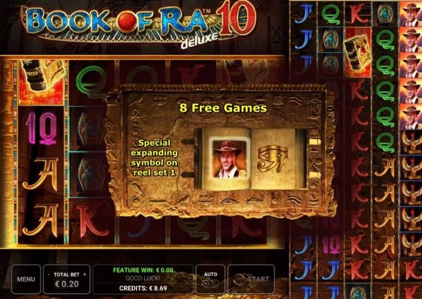 Book of Ra Deluxe 10 slot game