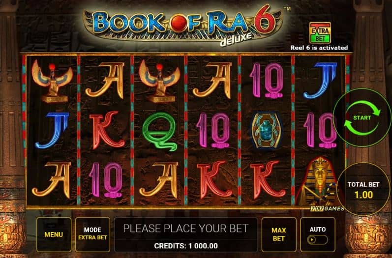 Book of Ra deluxe 6 slot game