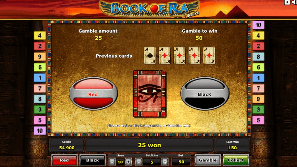 Book of Ra deluxe slot game