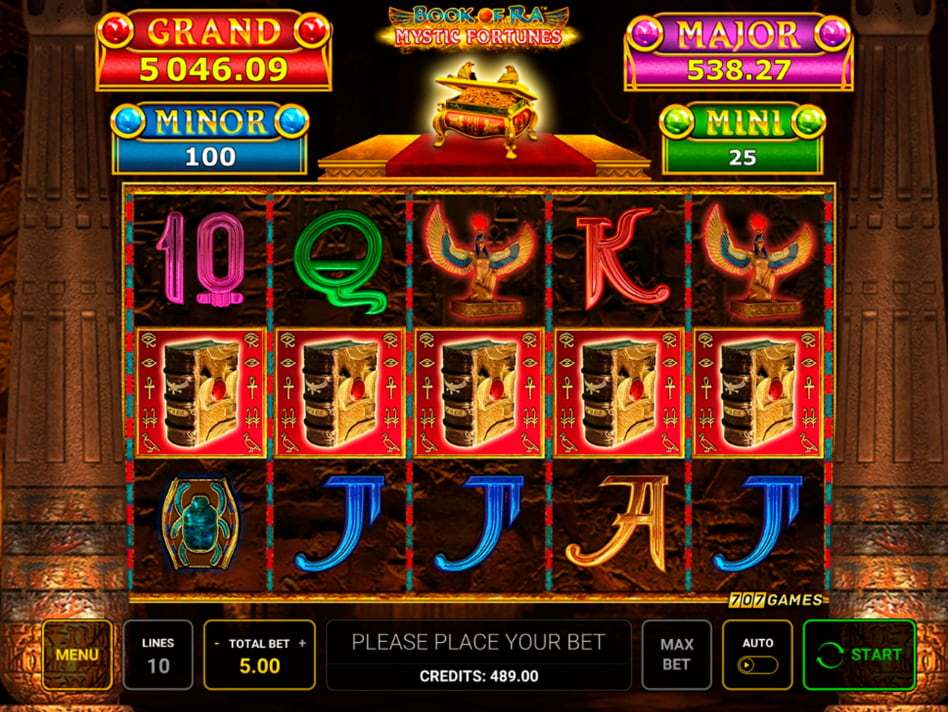 Book of Ra Mystic Fortunes slot game