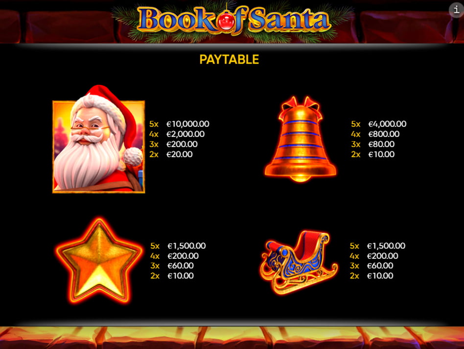 Book of Santa slot game