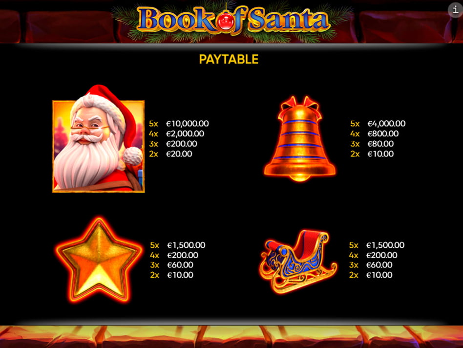 Book of Santa screenplay Book of Santa slot game