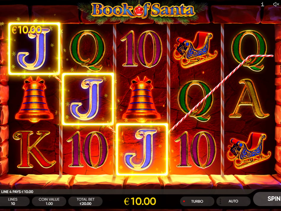 Book of Santa slot game