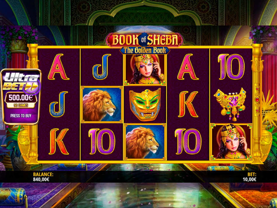 Book of Sheba screenplay Book of Sheba slot game