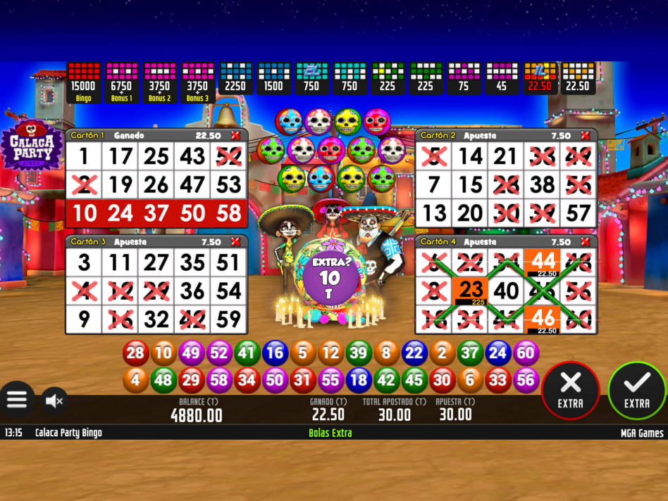 Calaca Party Bingo screenplay Calaca Party Bingo slot game