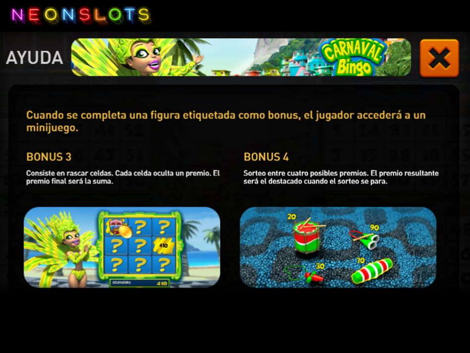Carnaval Bingo screenplay Carnaval Bingo slot game