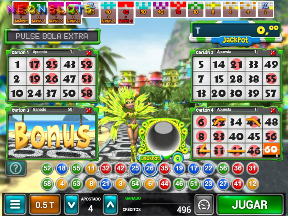 Carnaval Bingo screenplay Carnaval Bingo slot game