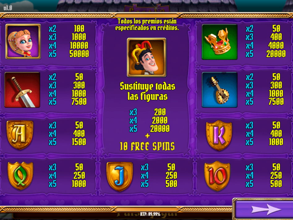 Castle slot game