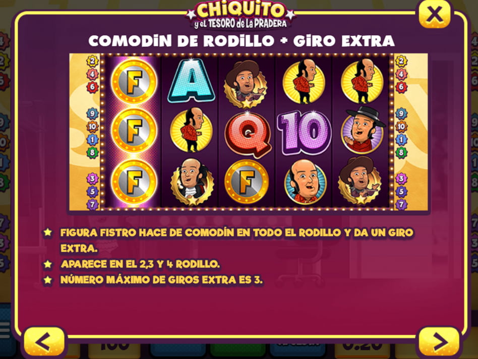 Chiquito y el tesoro de la pradera slot game