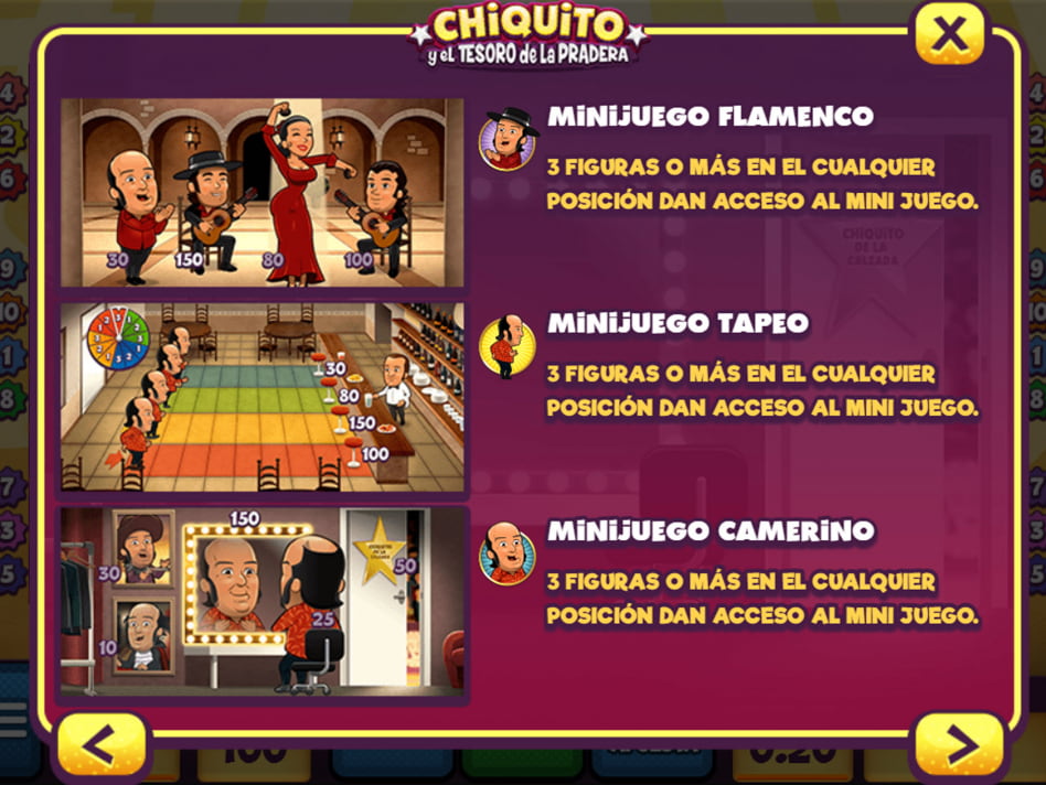 Chiquito y el tesoro de la pradera slot game