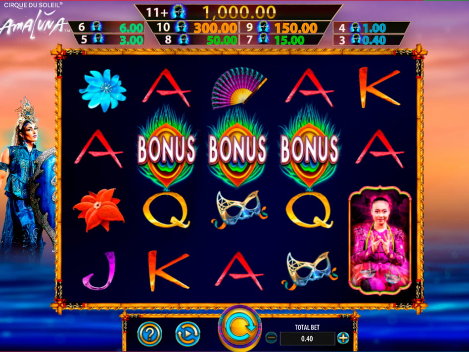 Cirque Du Soleil Amaluna slot game