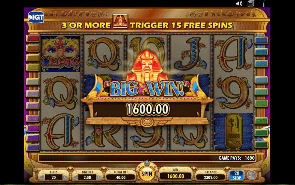 Cleopatra screenplay Cleopatra slot game