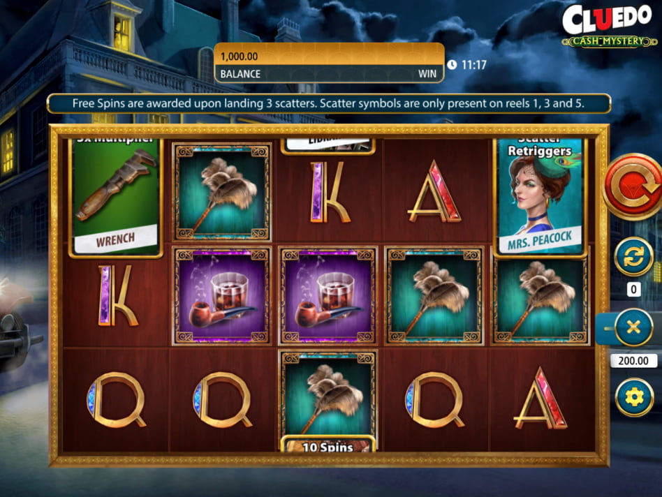 Cluedo Cash Mystery slot game