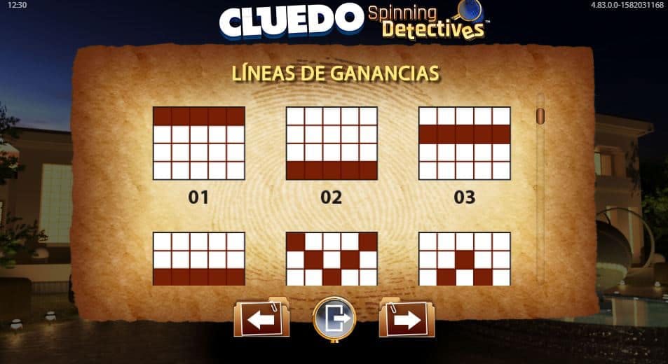 Cluedo Spinning Detectives screenplay Cluedo Spinning Detectives slot game