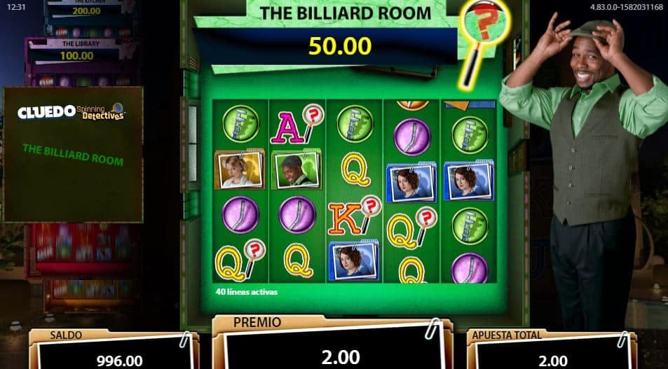 Cluedo Spinning Detectives slot game