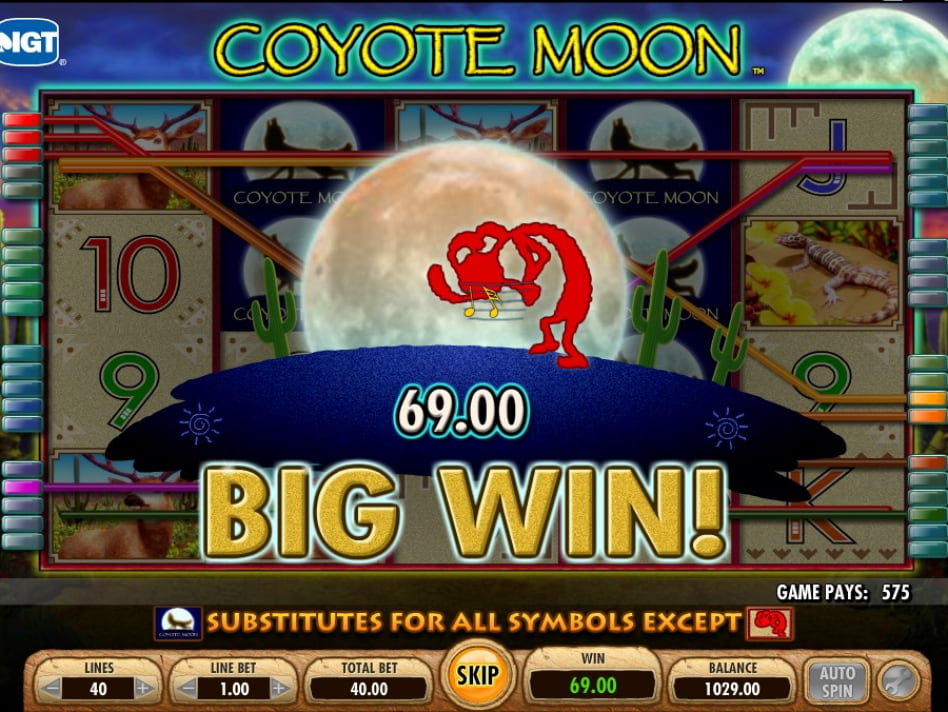 Coyote Moon screenplay Coyote Moon slot game