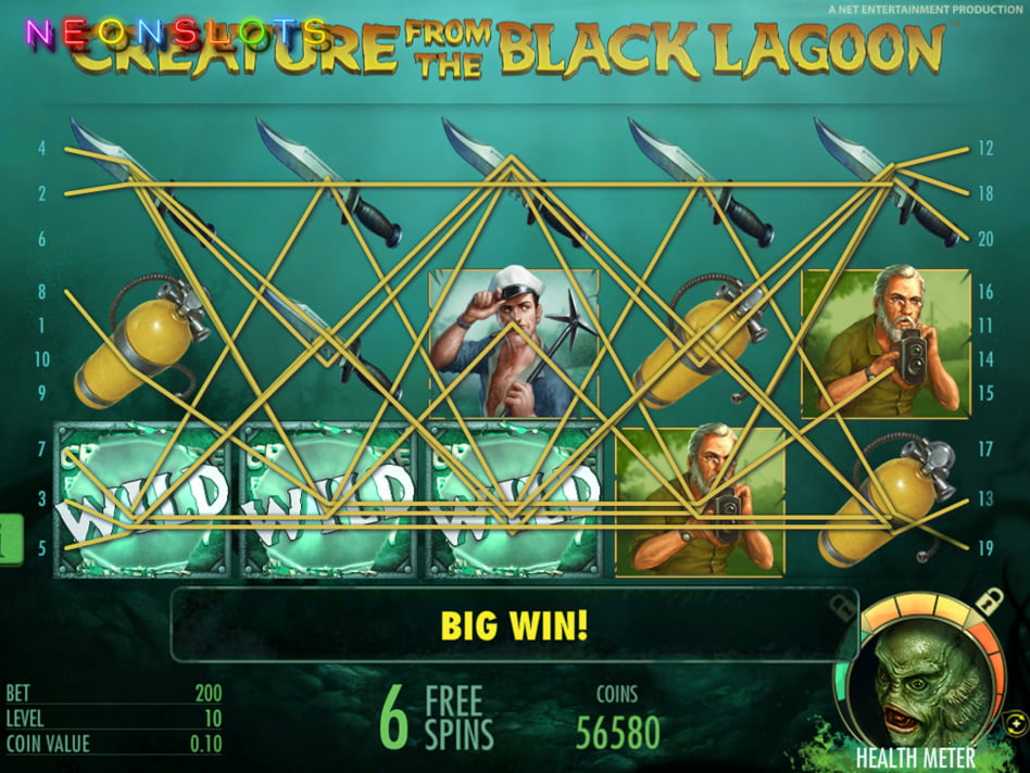 Creature from the Black Lagoon slot game