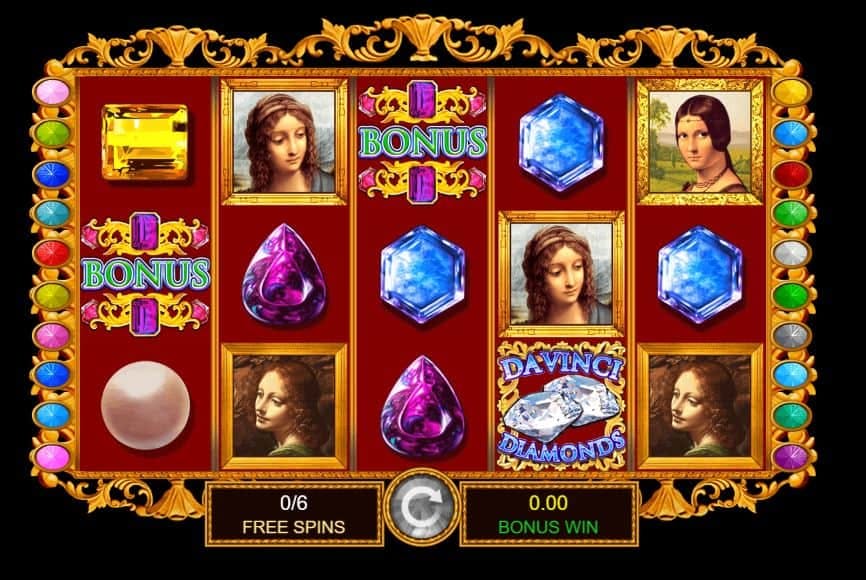 Da Vinci Diamonds slot game