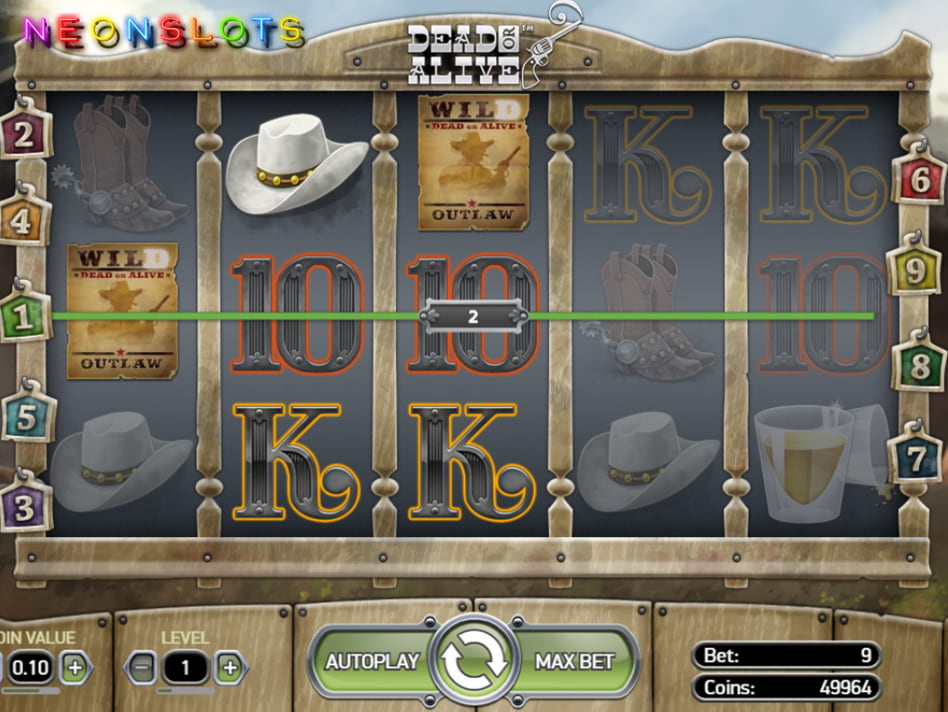 Dead or Alive screenplay Dead or Alive slot game