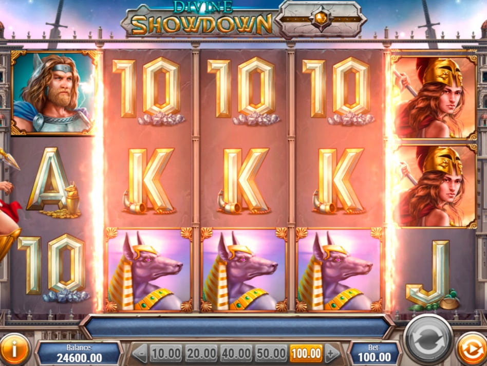 Divine Showdown screenplay Divine Showdown slot game