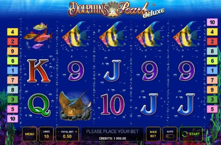 Dolphin´s Pearl deluxe slot game