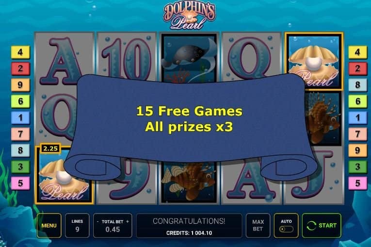 Dolphin’s Pearl slot game