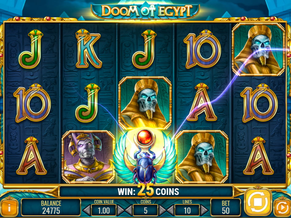 Doom of Egypt screenplay Doom of Egypt slot game
