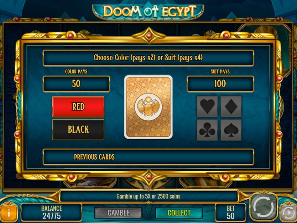Doom of Egypt screenplay Doom of Egypt slot game