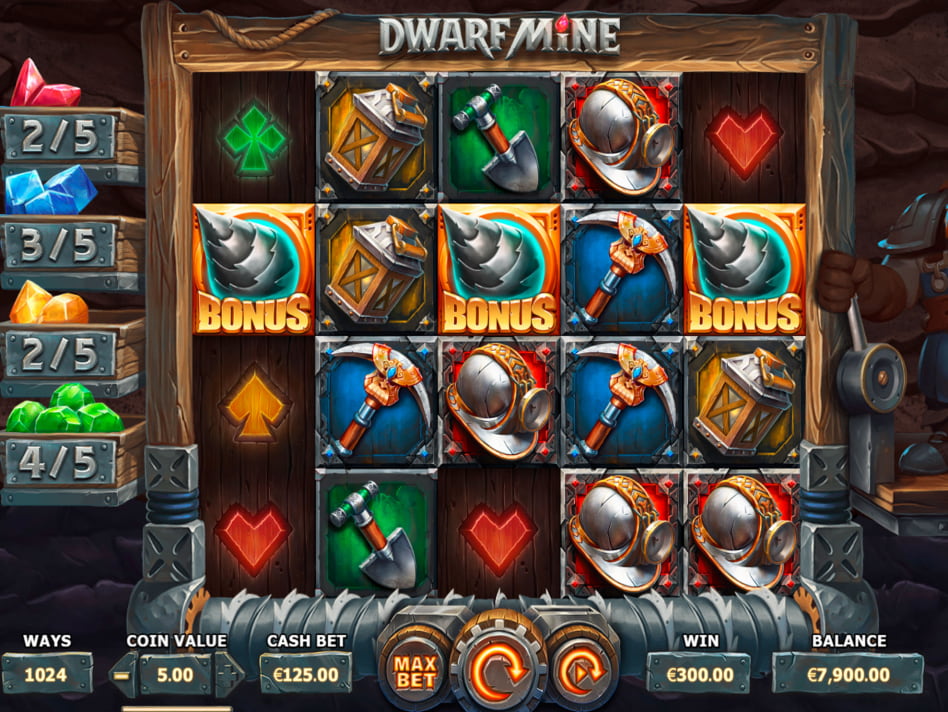 Dwarf Mine screenplay Dwarf Mine slot game