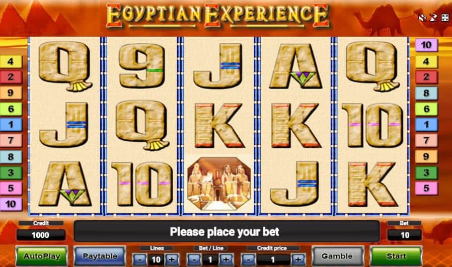 Egyptian Experience screenplay Egyptian Experience slot game