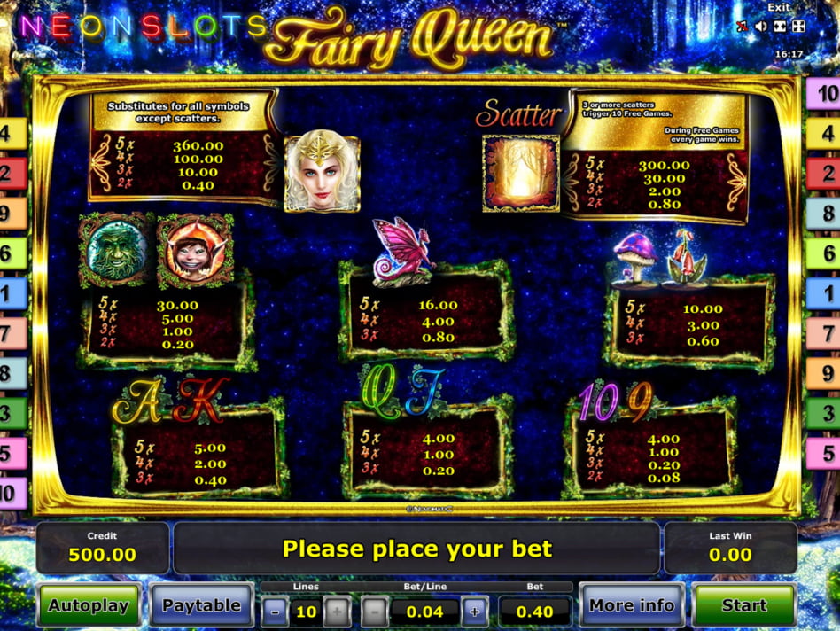 Fairy Queen slot game