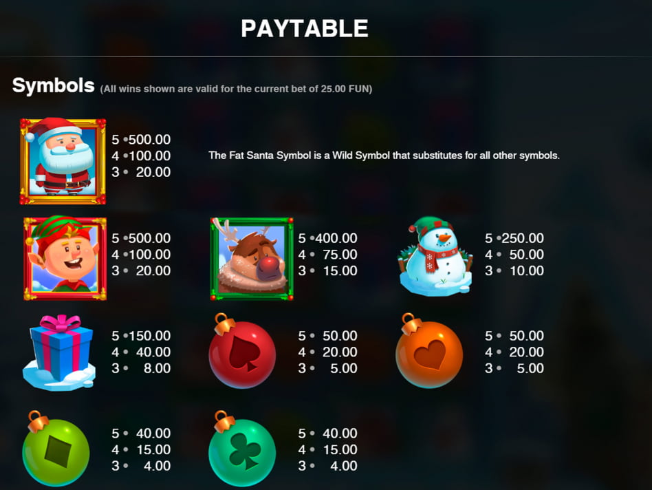 Fat Santa screenplay Fat Santa slot game